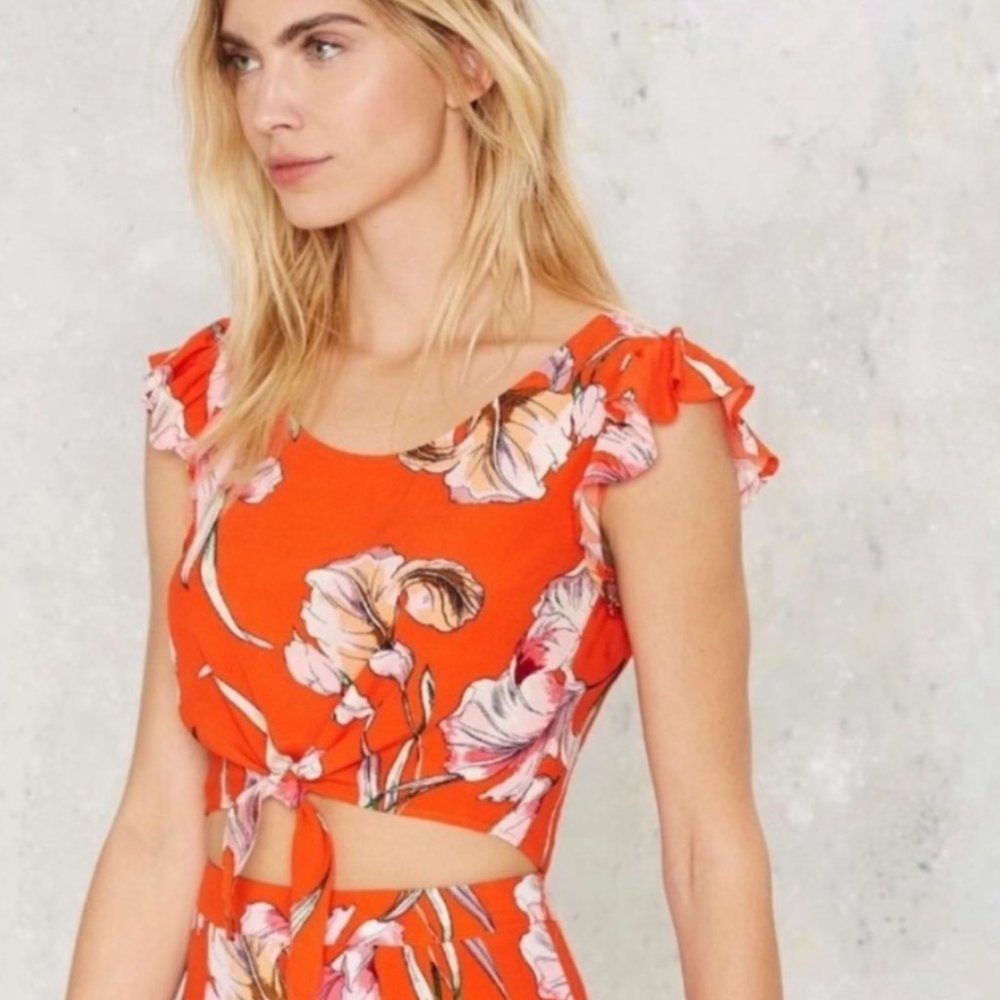 MINKPINK Tangerine Dream Crop Top | Size S